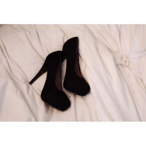 Black Suede Heels